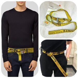 Off-White Classic Industrial Web Logo Belt